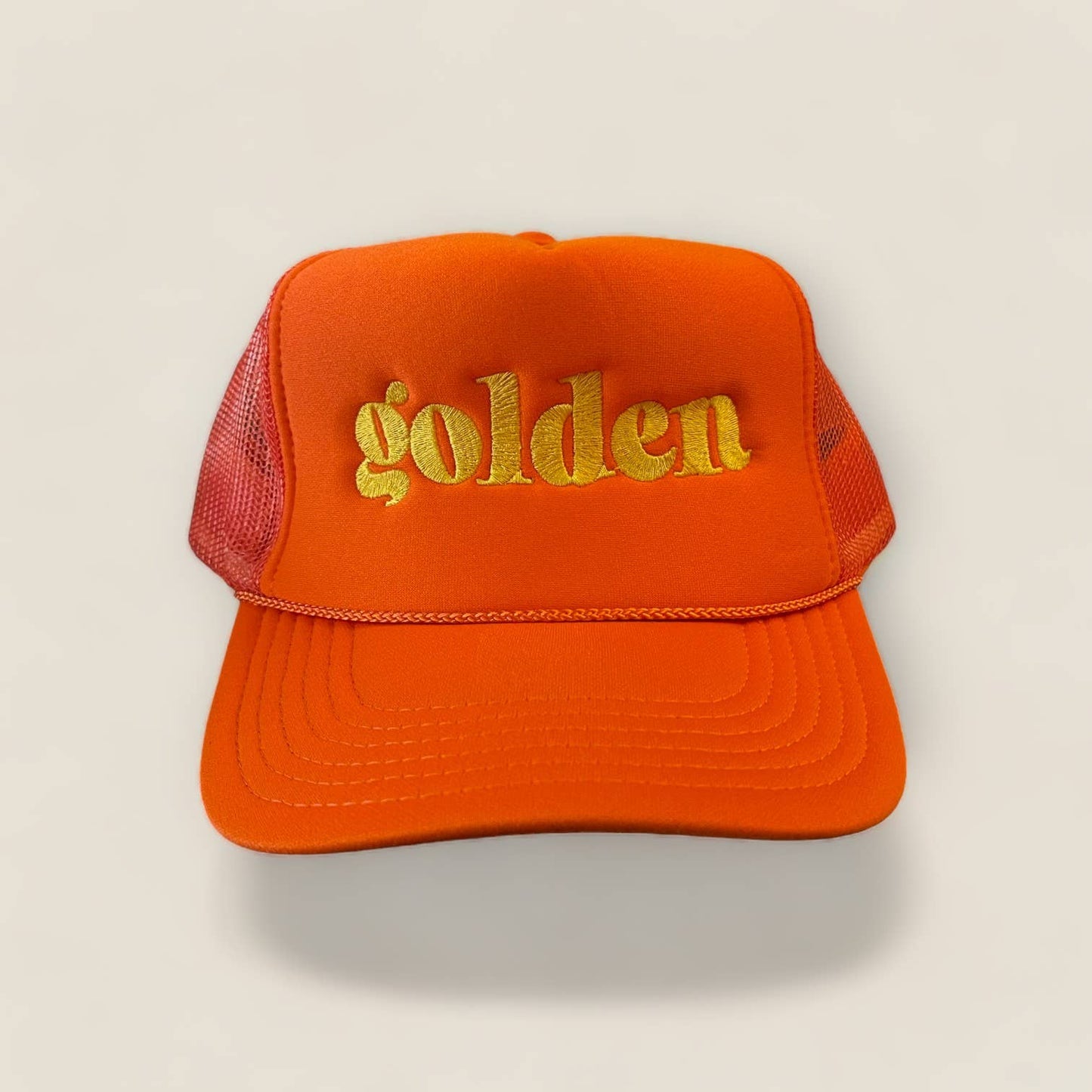 Golden Trucker Hat | Orange