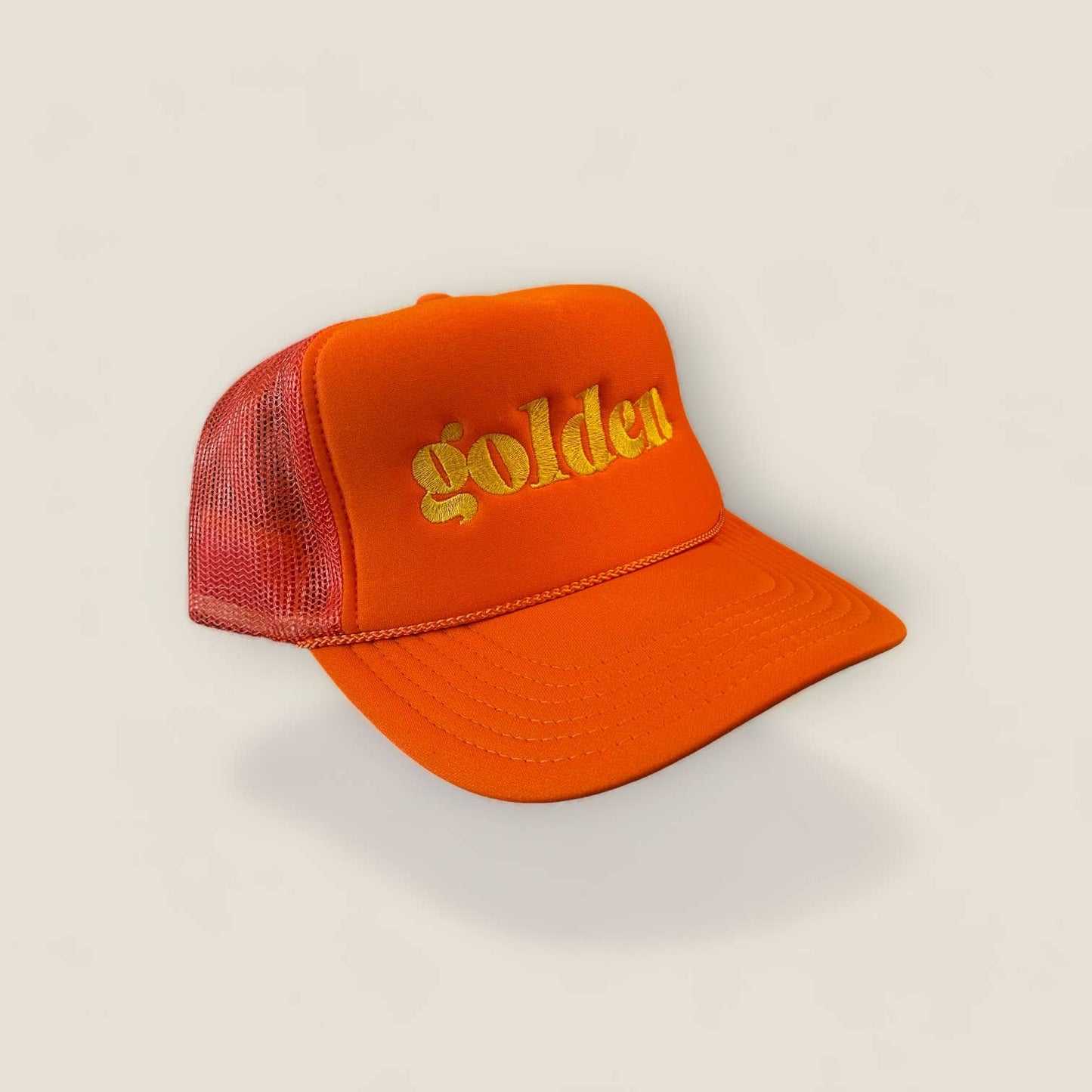 Golden Trucker Hat | Orange