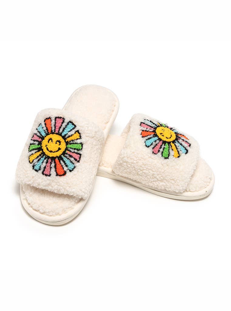 Smiling Sun Slide Slippers