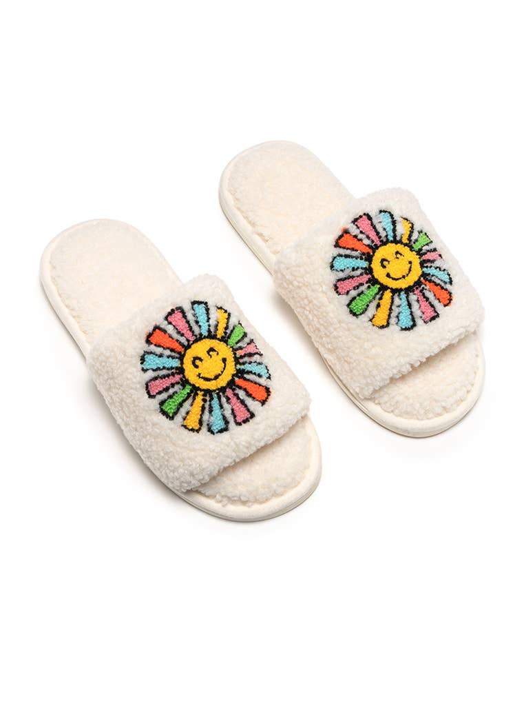 Smiling Sun Slide Slippers