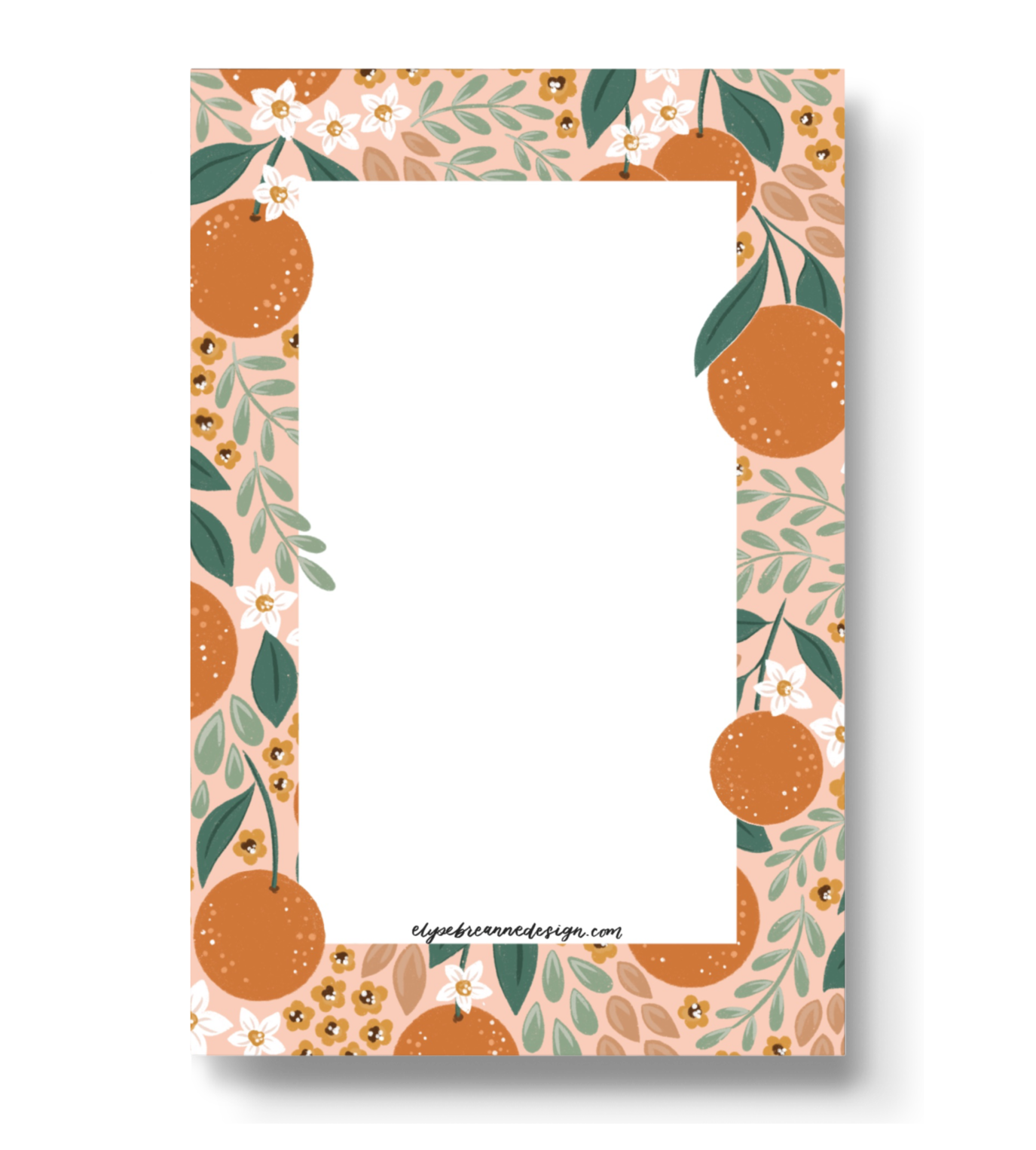 Oranges Notepad, 4x6 in.