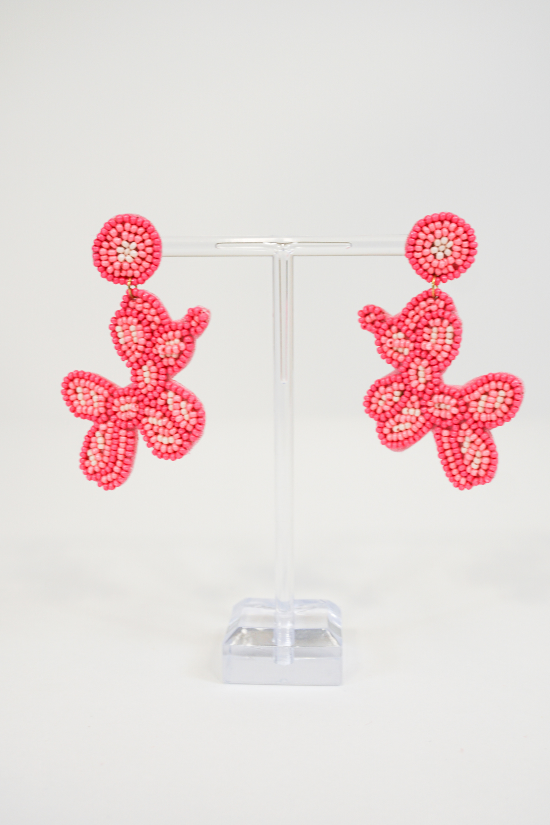 Balloon Dog Beaded Earrings