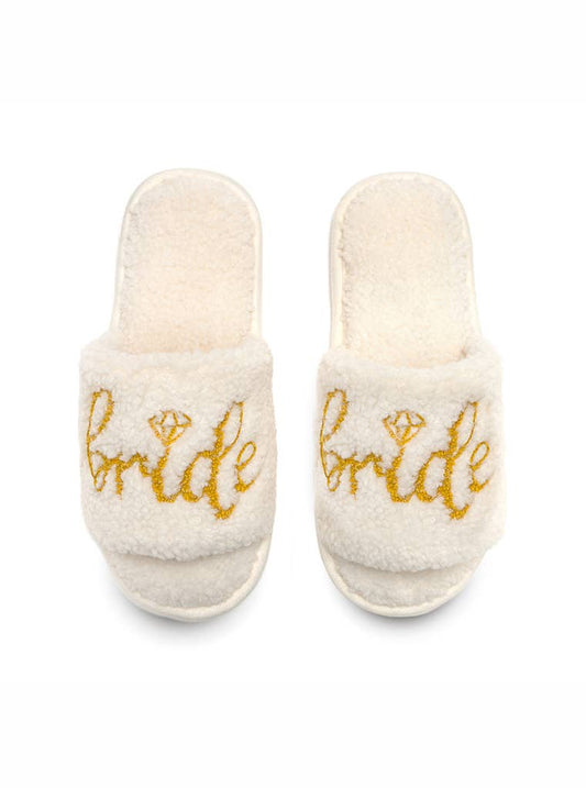 Bride Slide Slippers